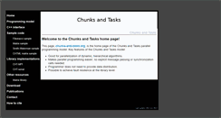 Desktop Screenshot of chunks-and-tasks.org